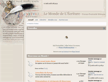 Tablet Screenshot of monde-ecriture.com